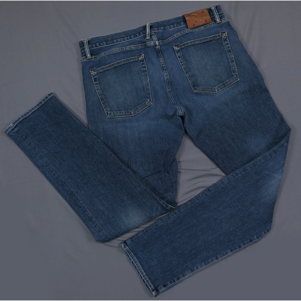 Hiroshi Kato The Pen Slim Selvedge Jeans Mens 38x34 Rain Wash Indigo USA Made